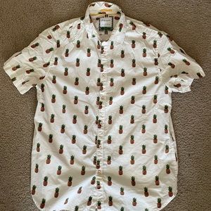 Pineapple button down shirt